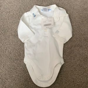 Janie and Jack Boys onesie preemie railroad